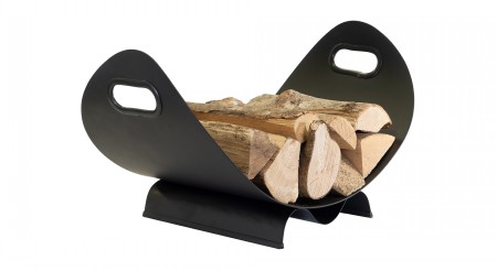 Log Holder Large Black